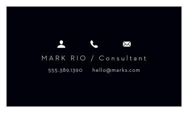 Make a name for yourself and stand out amongst competitors with our Essential Icons Business Cards. 