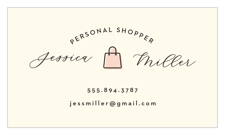 Personal Shopper Business Cards