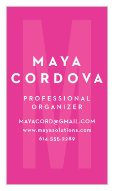 The chic look of our Bold Boss Business Card is sure to make a name for yourself and standing out amongst the competition.