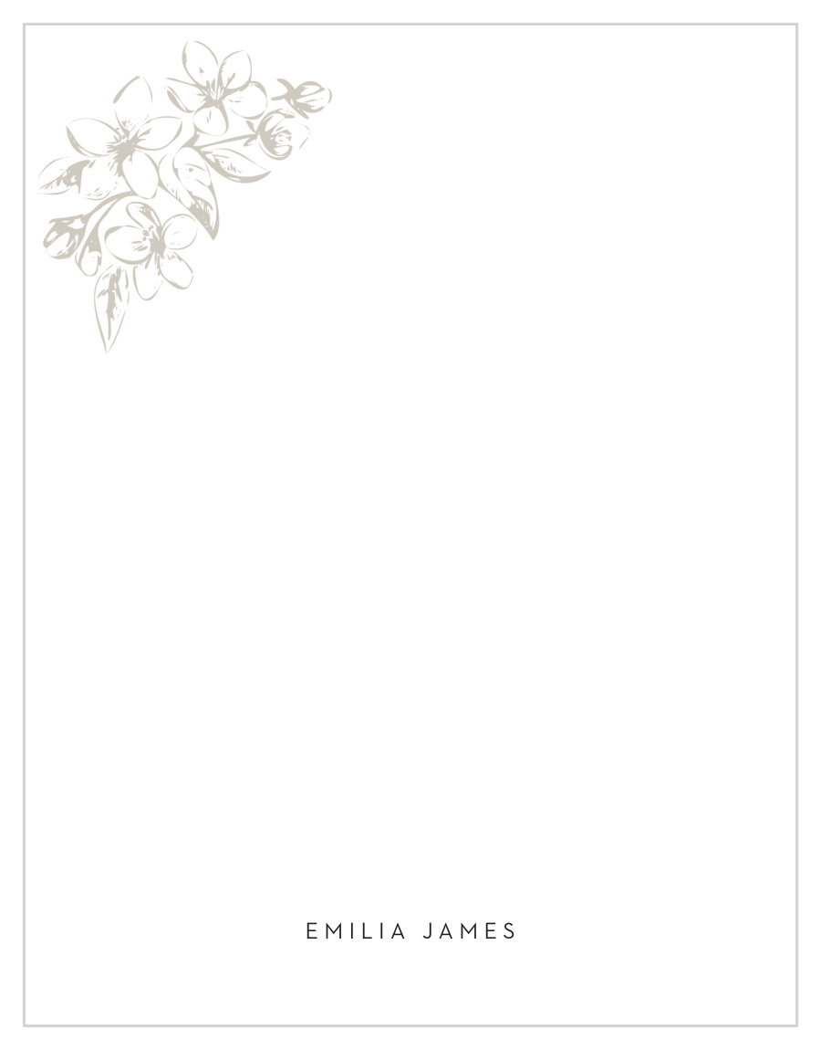 Elegant Blossoms Business Stationery