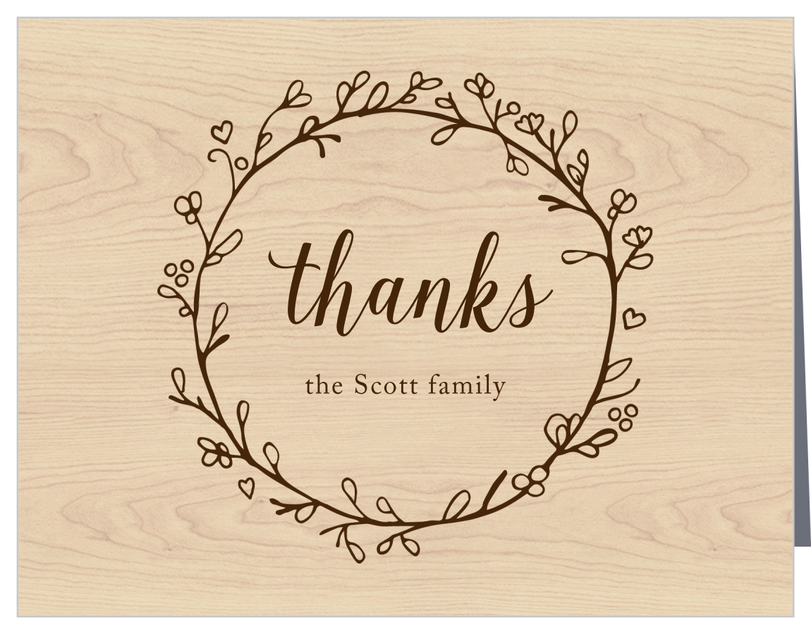 Adorable Branch Baby Shower Thank You Cards
