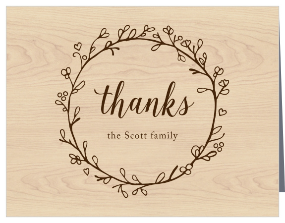 Adorable Branch Baby Shower Thank You Cards