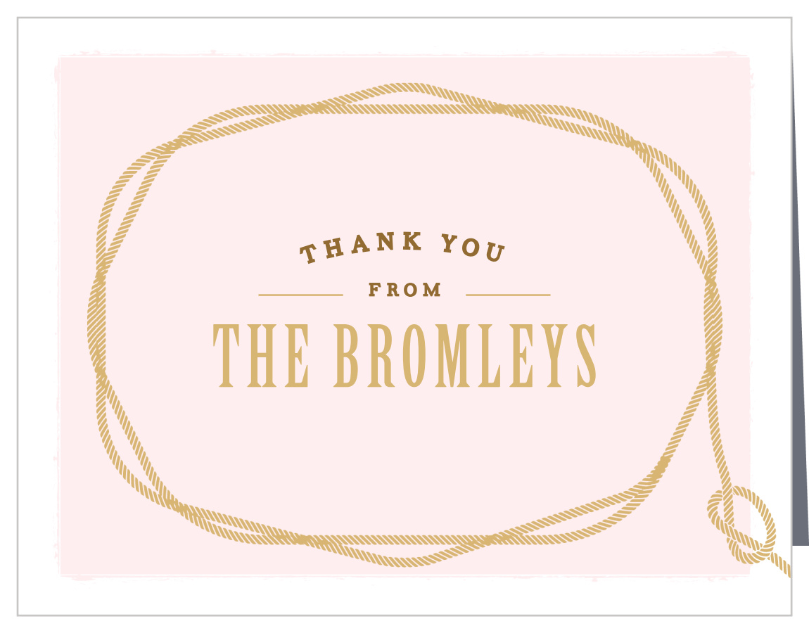 Girl Western Baby Shower Thank You Cards