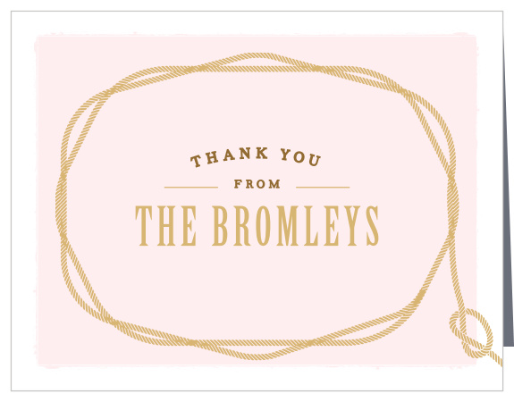 Girl Western Baby Shower Thank You Cards