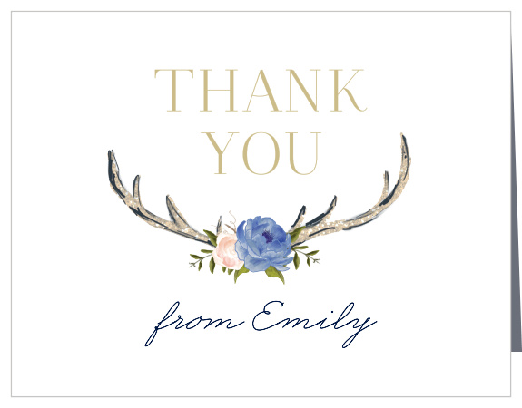 Country Seed Baby Shower Thank You Cards