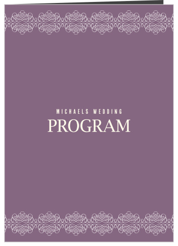 Our Elegant Borders wedding program is a perfect match to the rest of the Elegant Borders wedding suite.