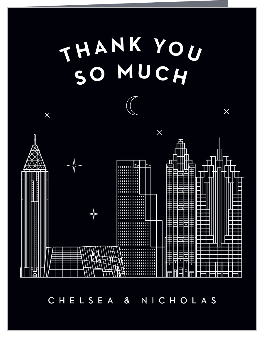 Atlanta Skyline Wedding Thank You Cards
