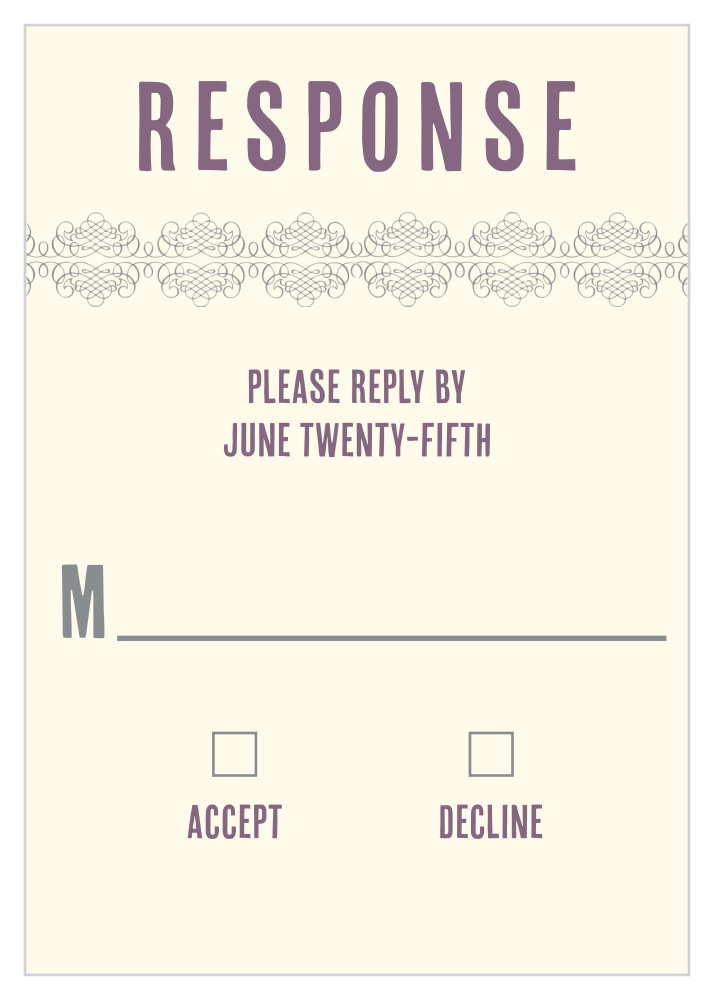 Elegant Borders Response Cards