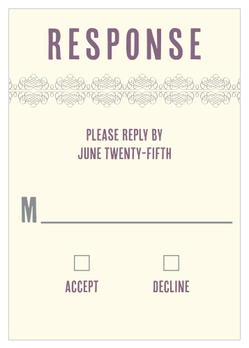 Elegant Borders Response Cards
