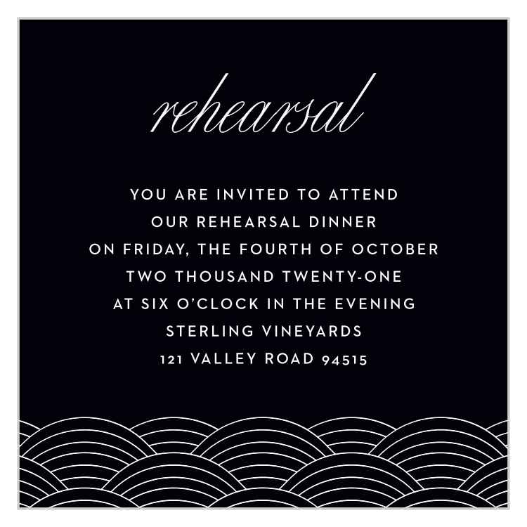 San Jose Skyline Rehearsal Cards