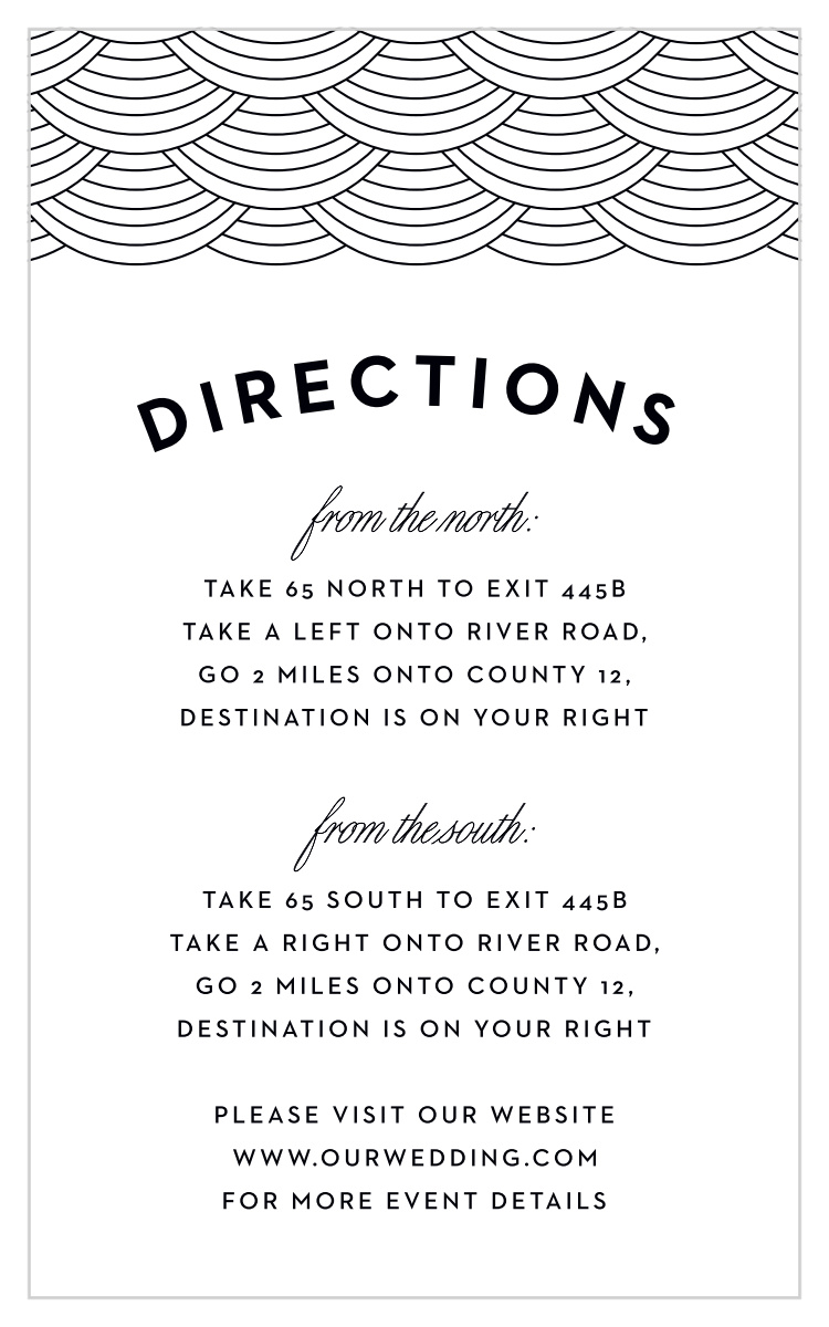 Louisville Skyline Direction Cards