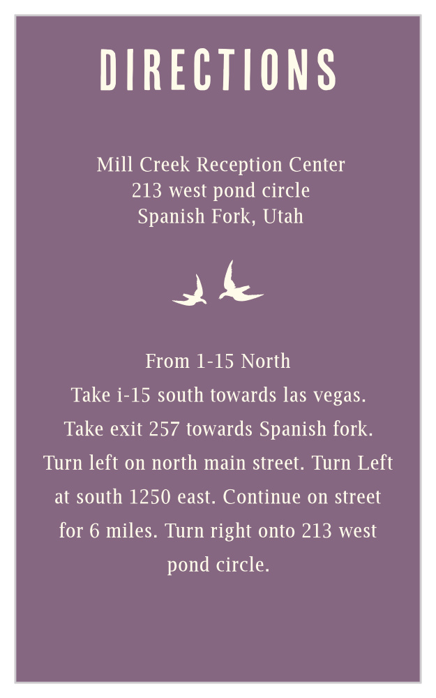 Elegant Borders Direction Cards