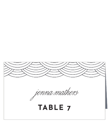 Ensure that your guests will find their way to their table during your wedding dinner with our Charlotte Skyline Place Cards.