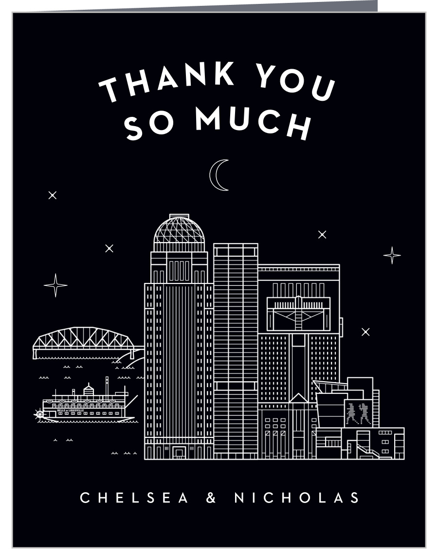 Louisville Skyline Wedding Thank You Cards