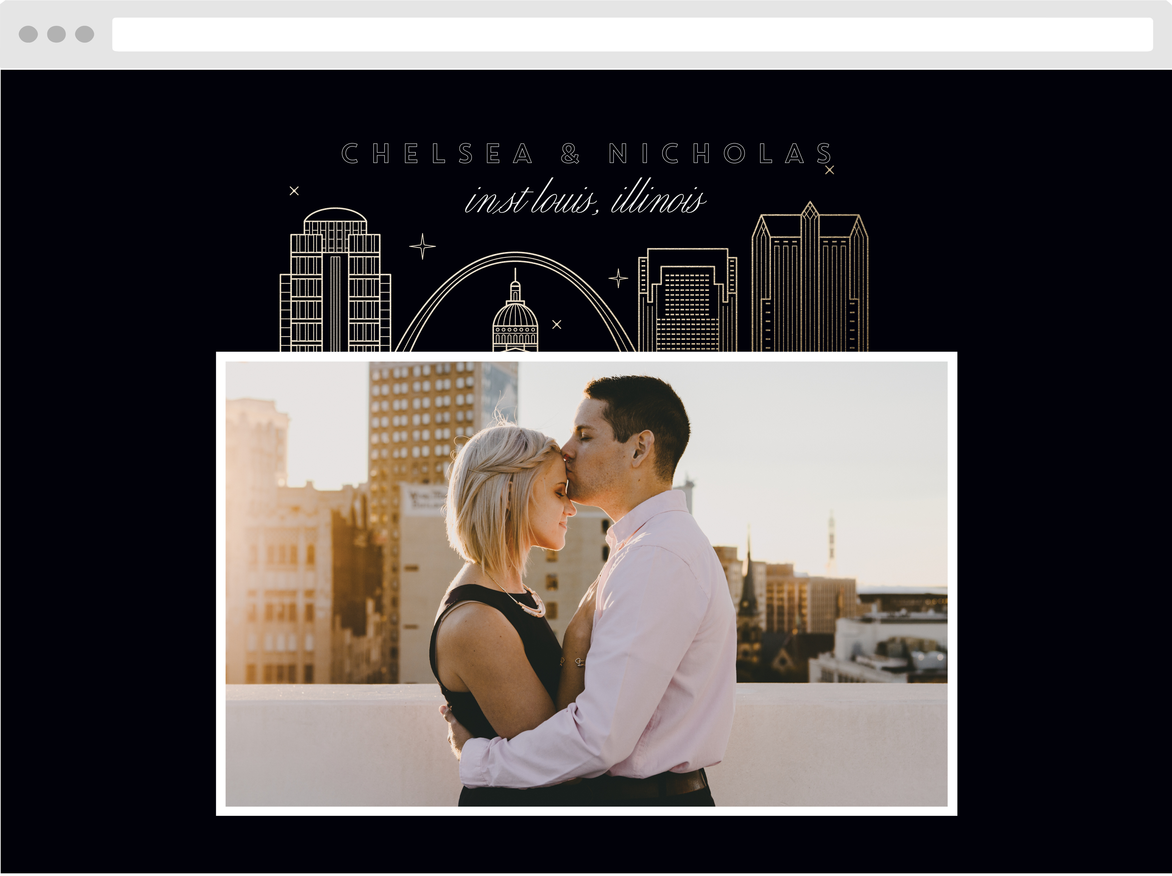 St. Louis Skyline Wedding Website