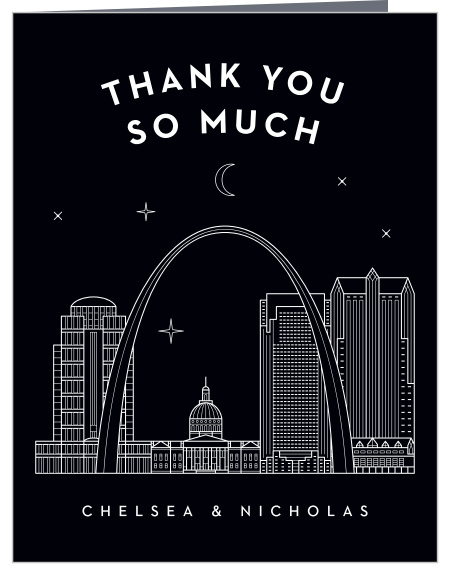 St. Louis Skyline Wedding Thank You Cards