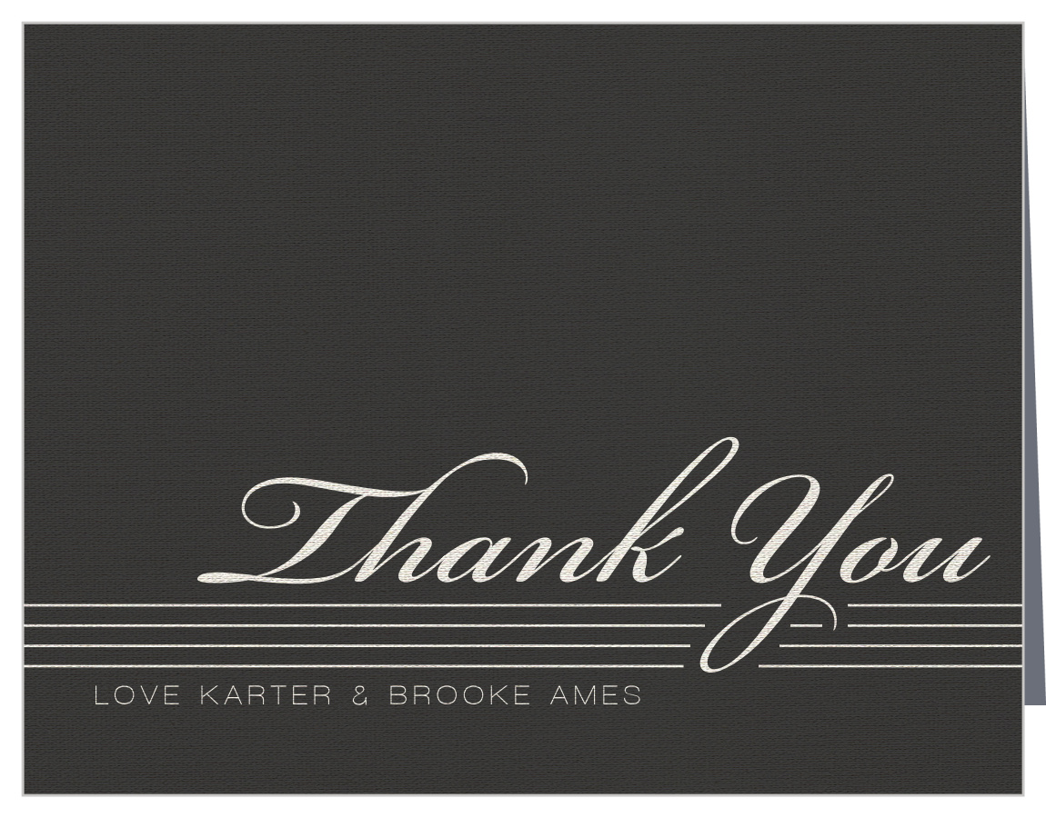 Elegant Simplicity Wedding Thank You Cards