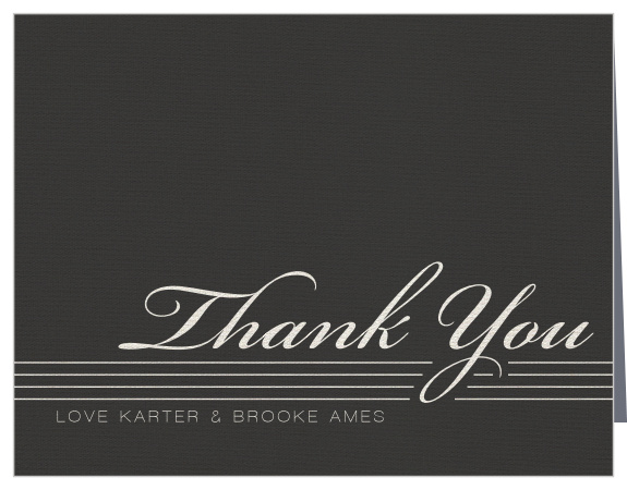 Show your gratitude with our Elegant Simplicity Thank You card. Stand out with the textured background and the slightly tinted overlay.