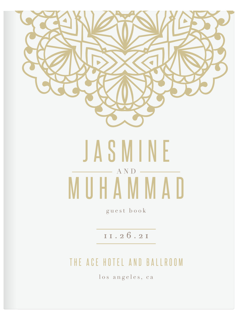 Golden Lace Guest Book