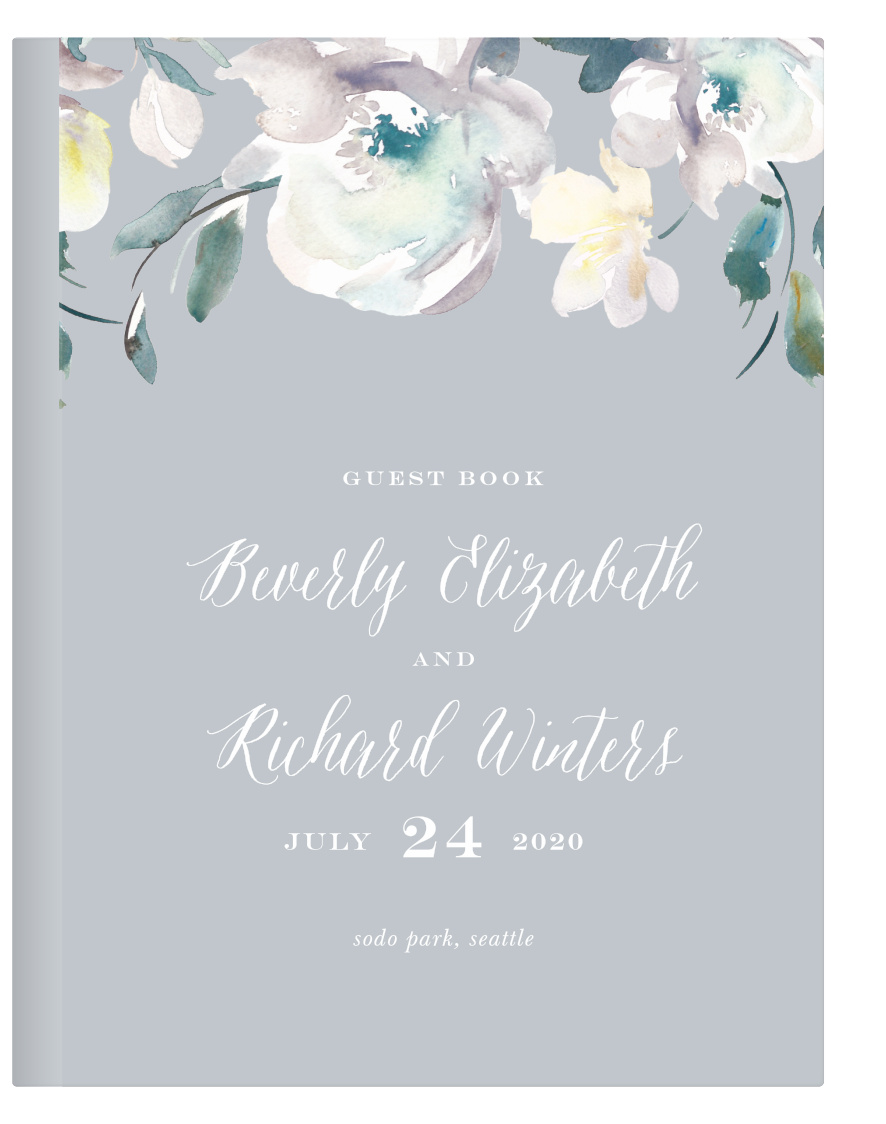 Antique Blooms Guest Book