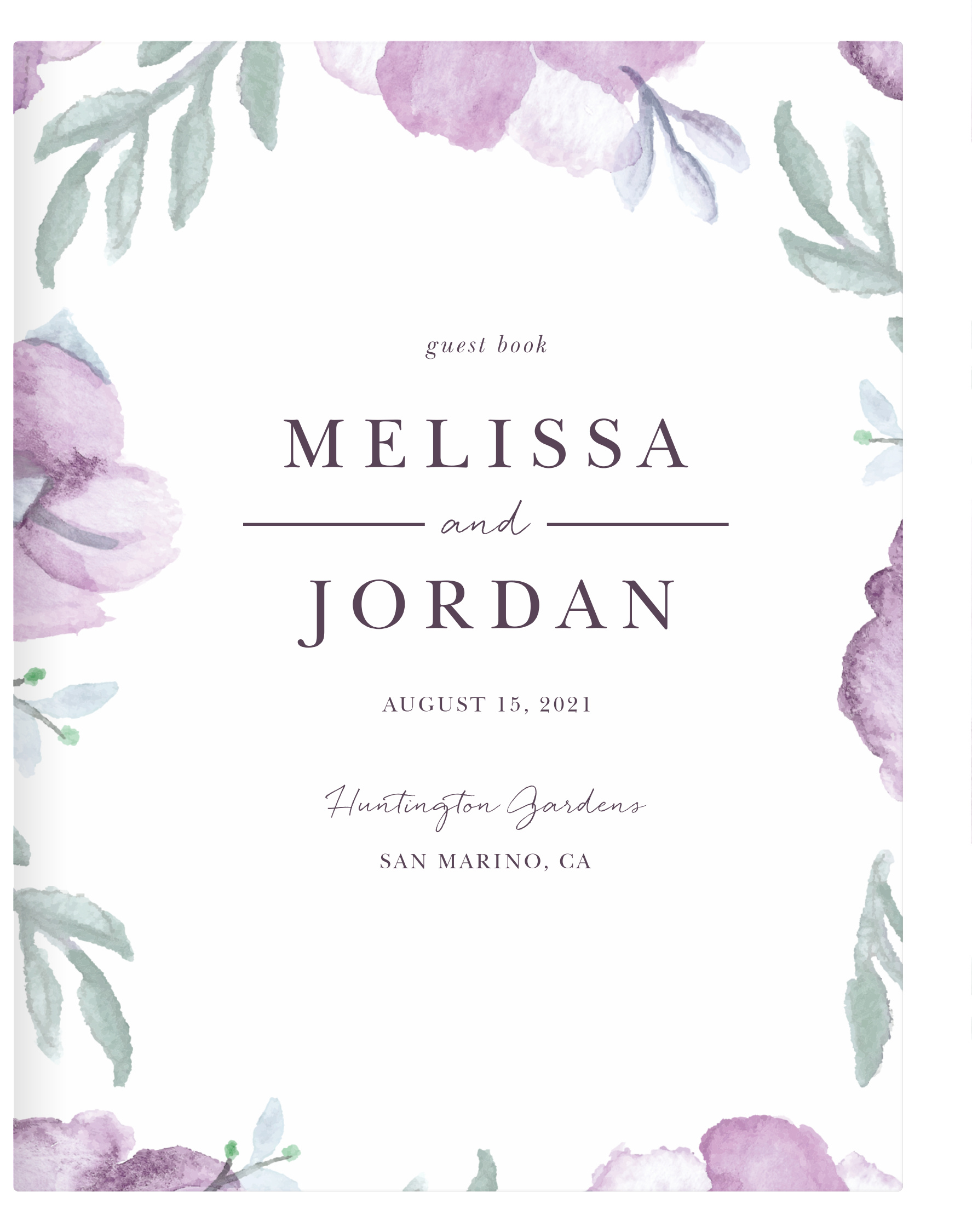 Mauve Medley Guest Book
