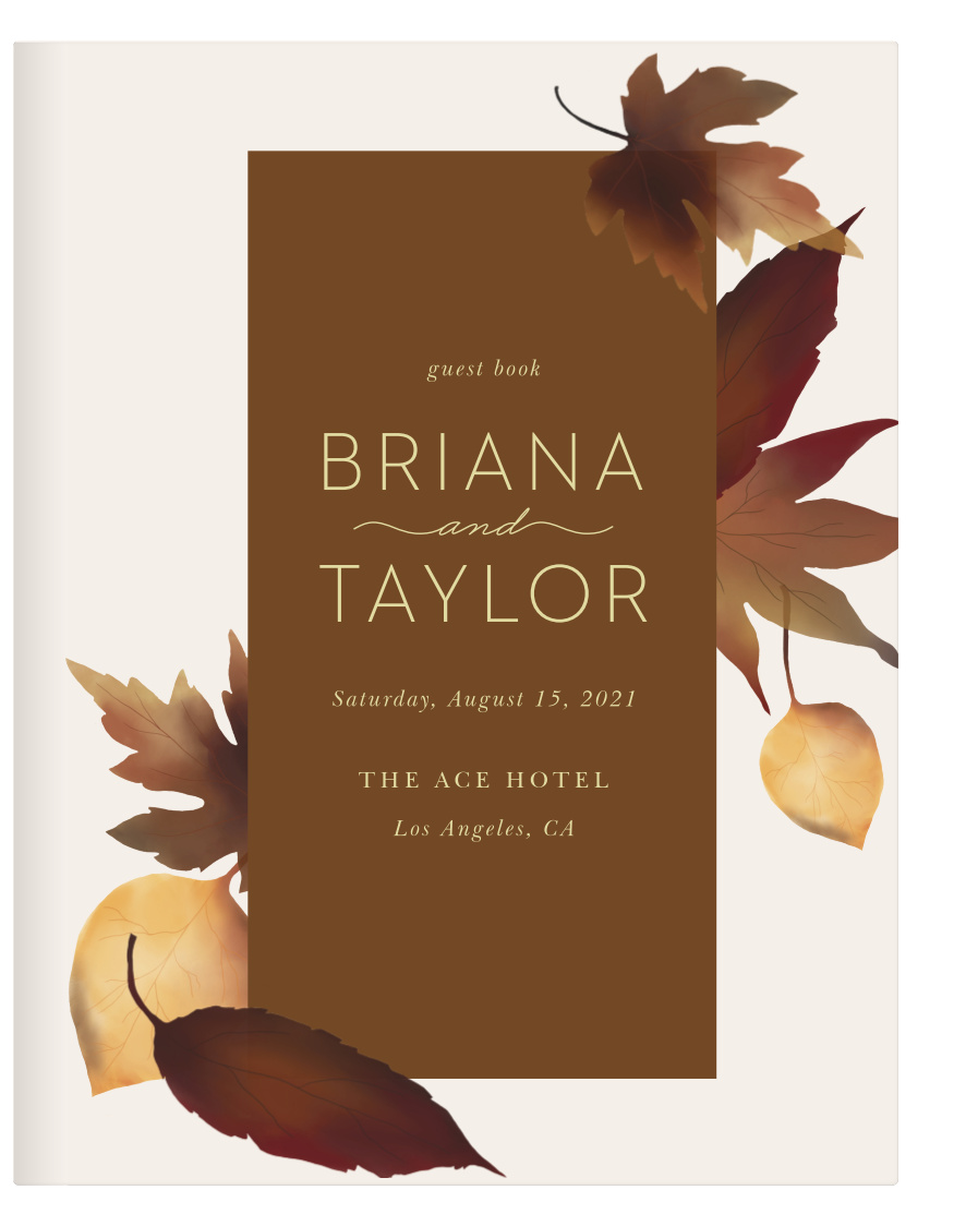 Fall Leaves Guest Book