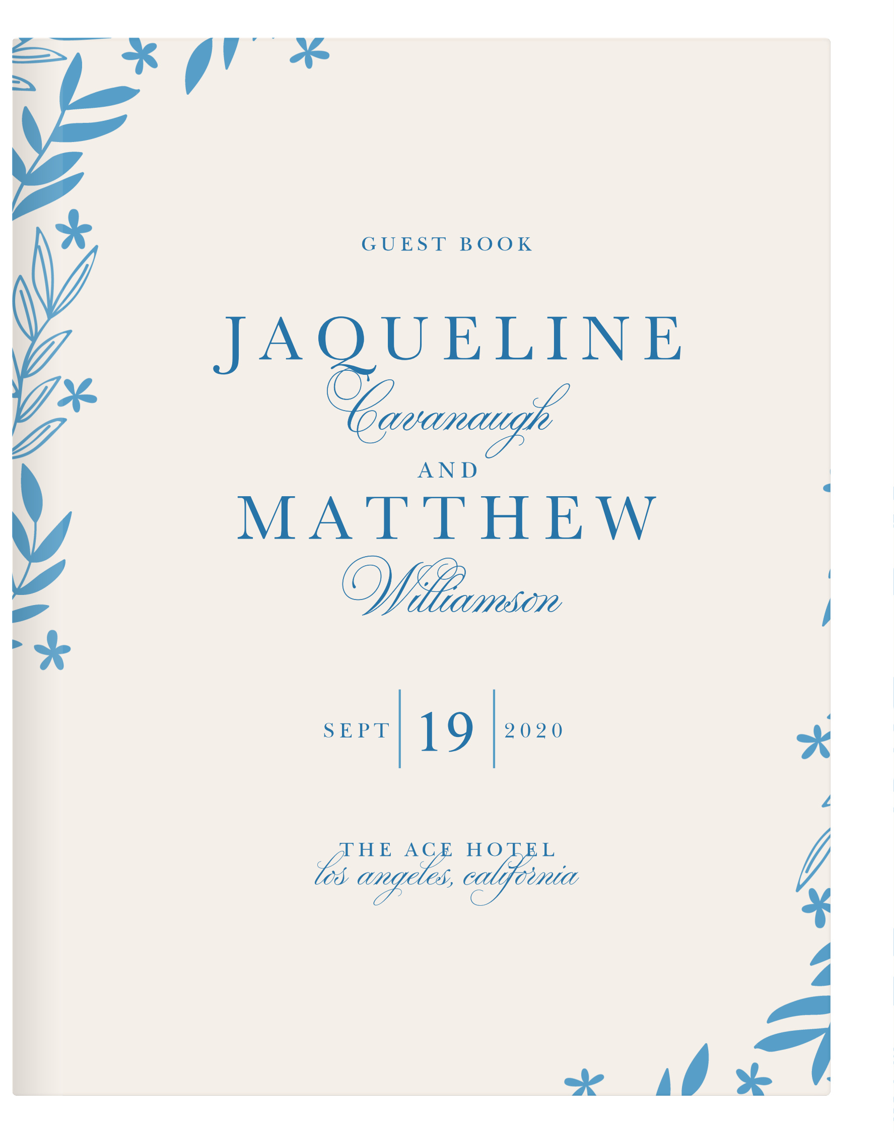 Spring Garden Guest Book