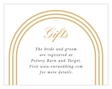 Simple Elegant Registry Cards