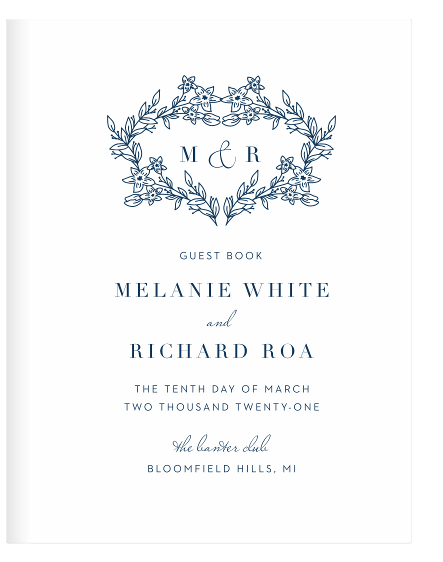 Floral Heart Guest Book