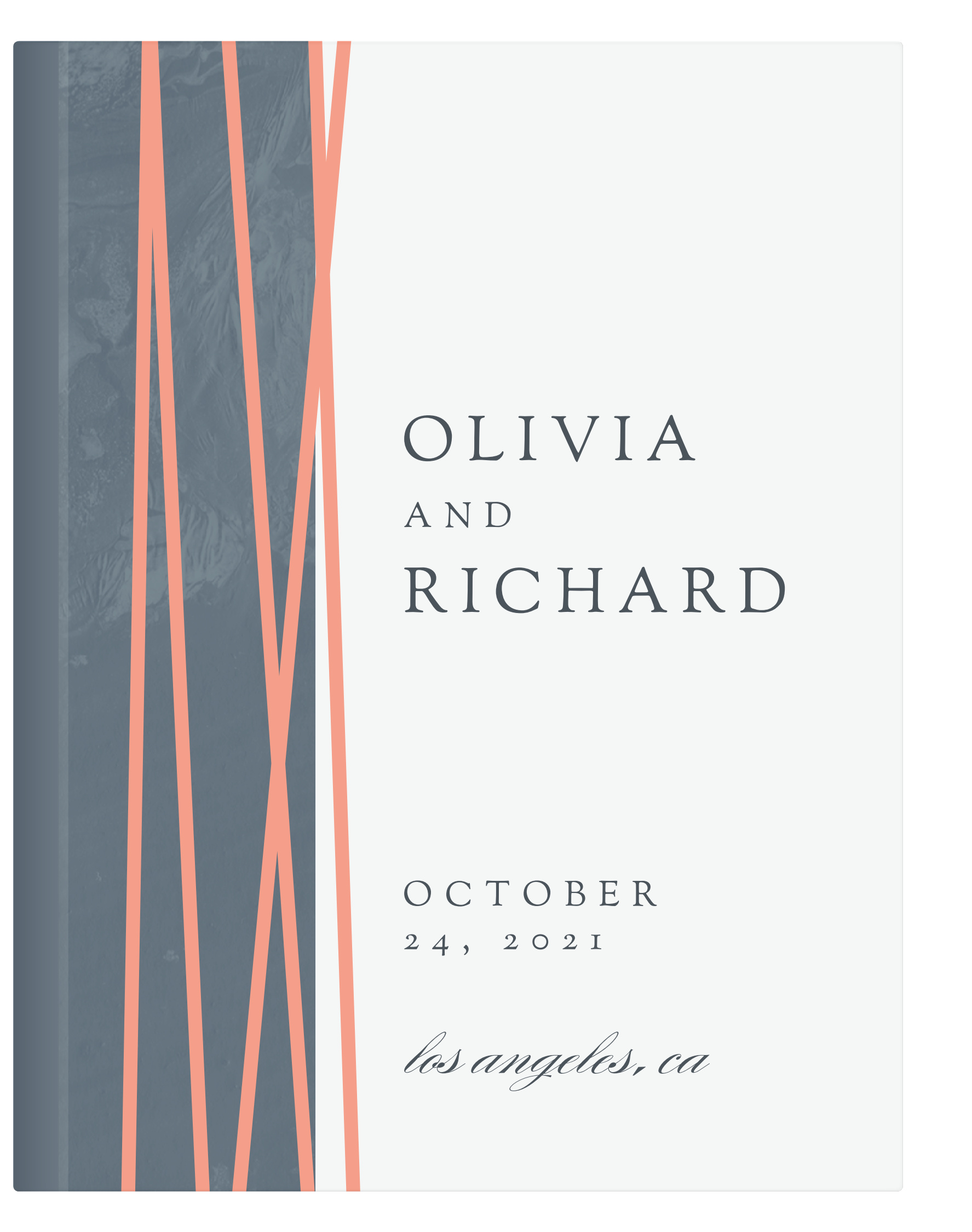 Formal Lines Guest Book