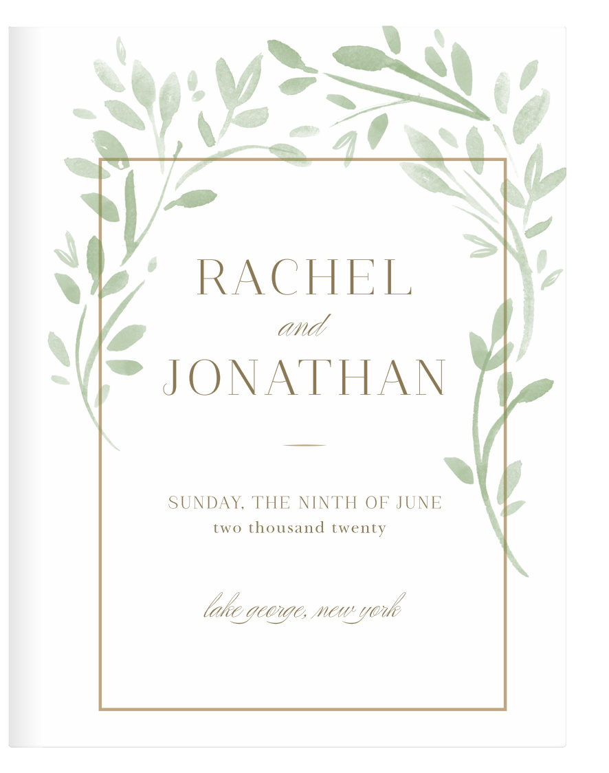 Fairytale Leaves Guest Book