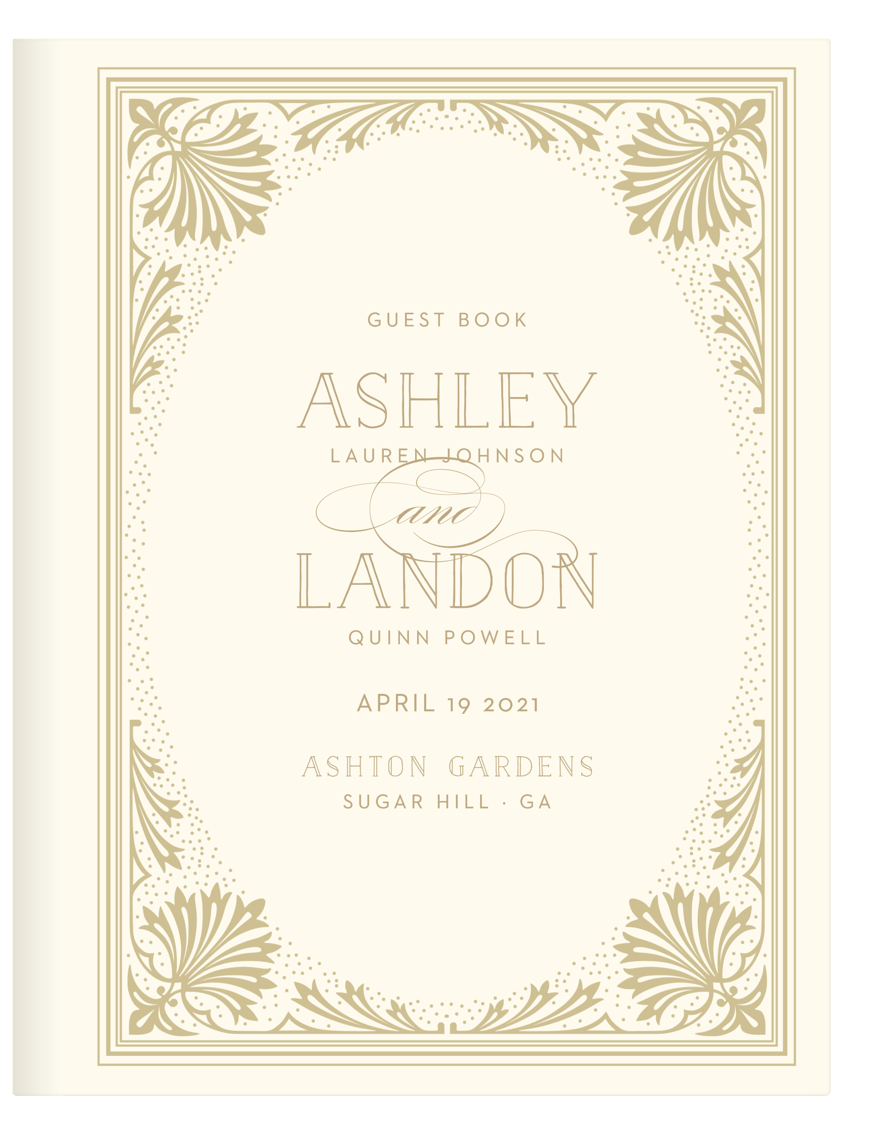 Filigree Frame Guest Book