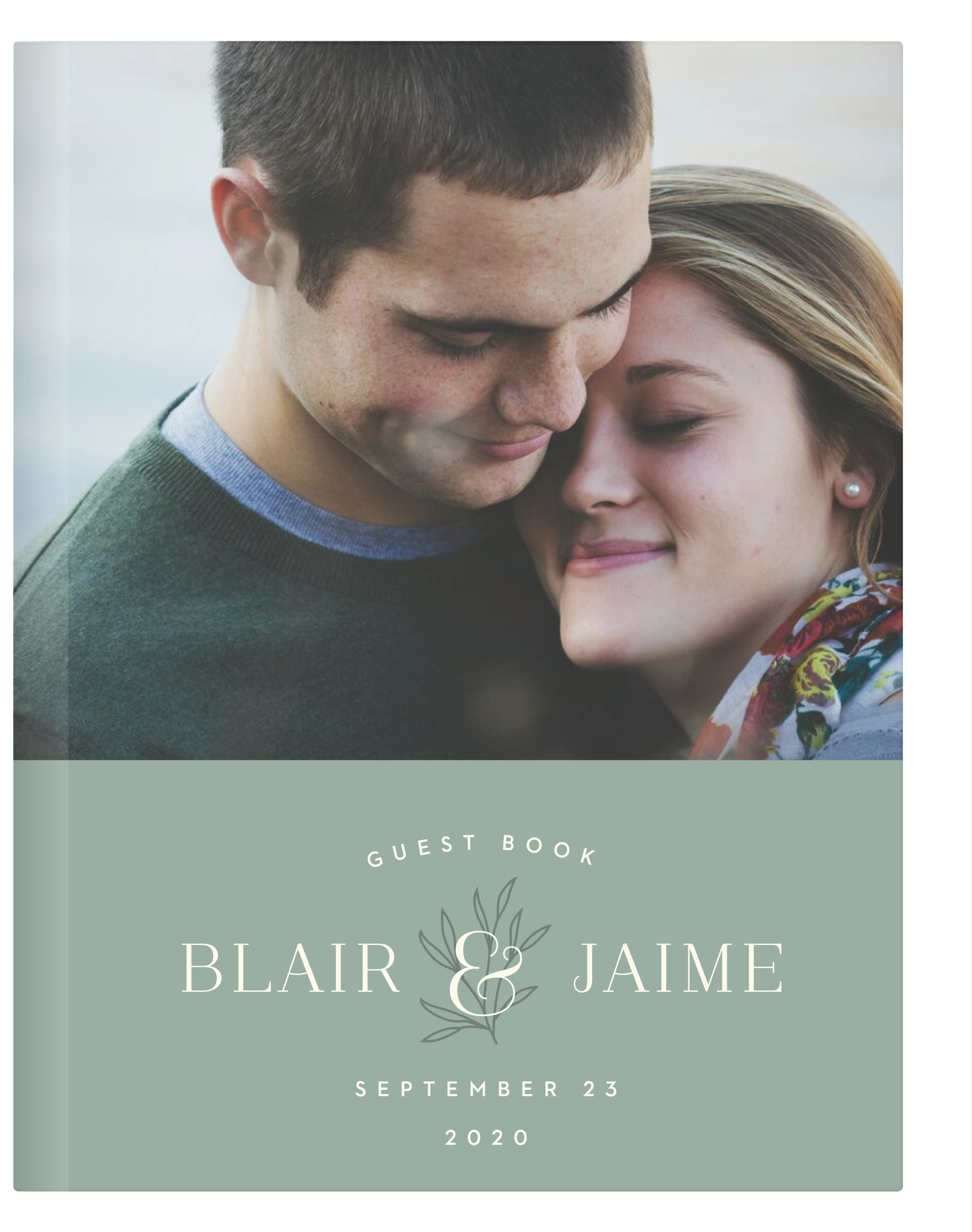 Leafy Label Guest Book