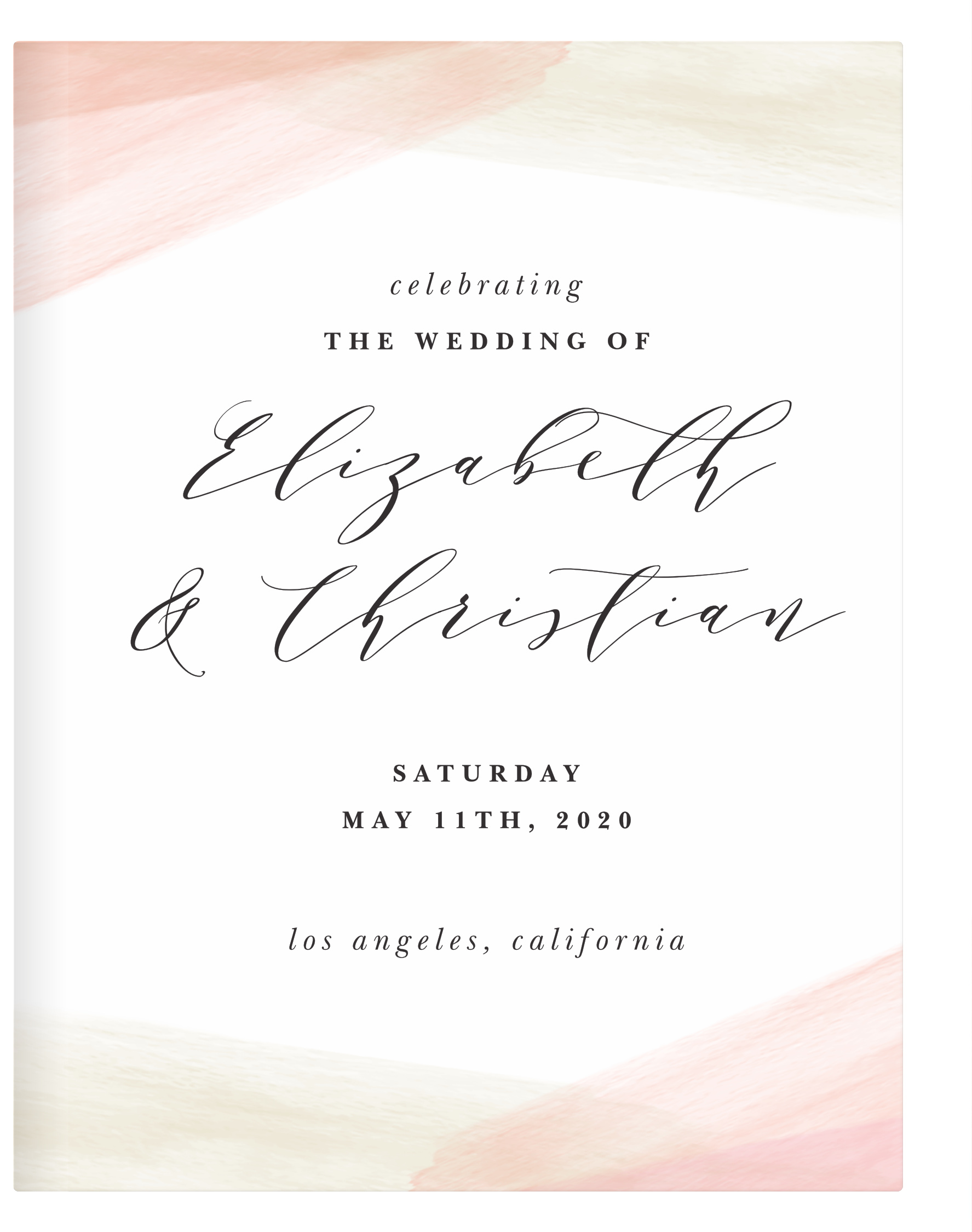 Paint Overlay Guest Book