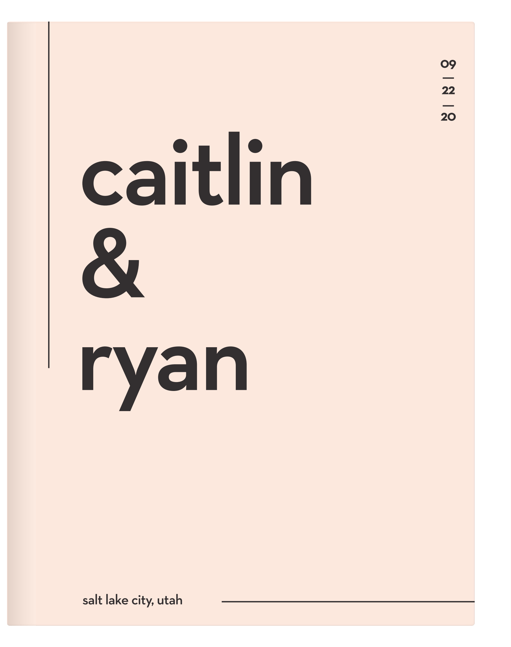Minimal Type Guest Book