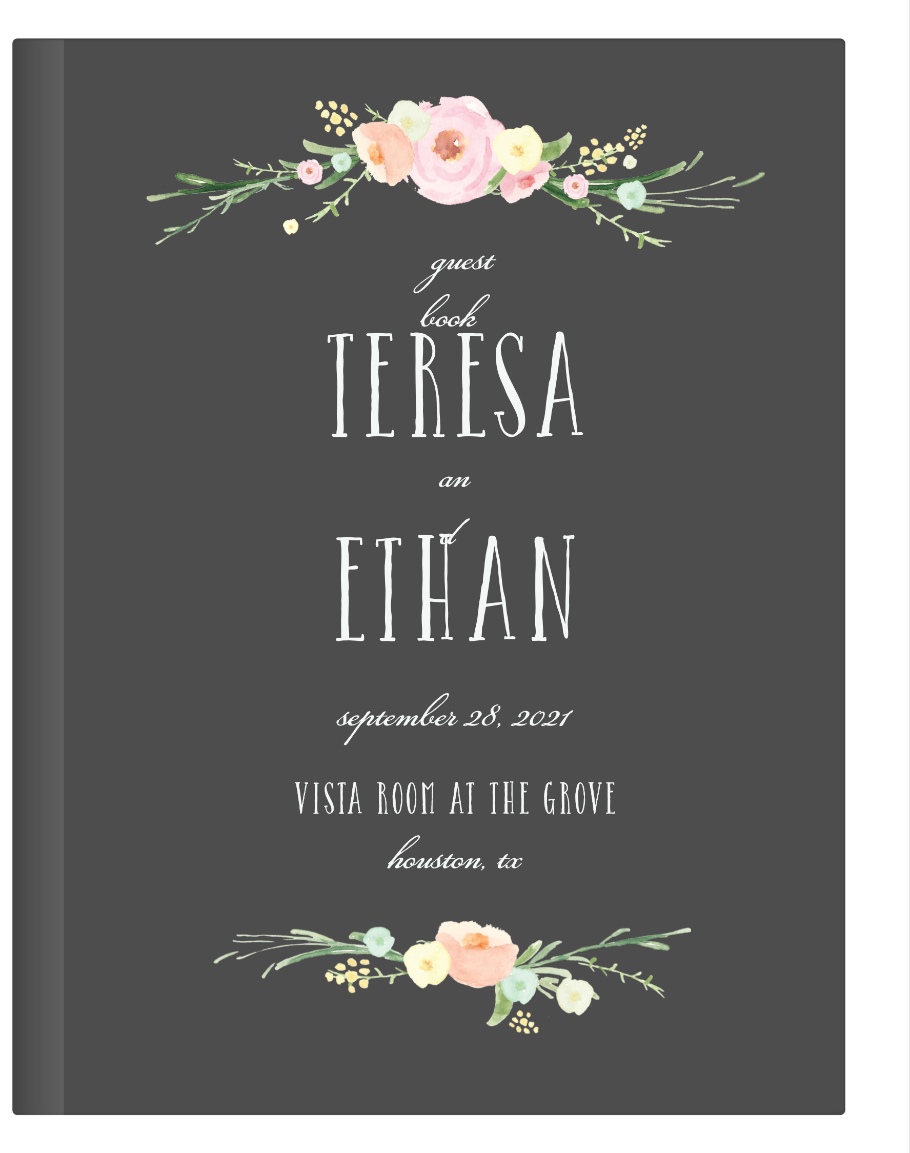 Shaded Garden Guest Book