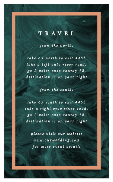 Simply Formal Direction Cards