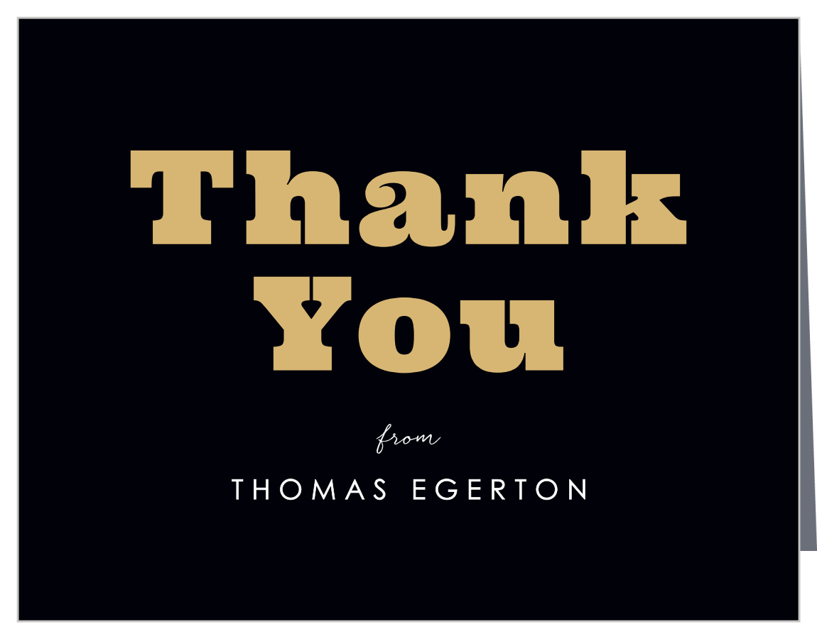 Bold Foil Milestone Birthday Thank You Cards