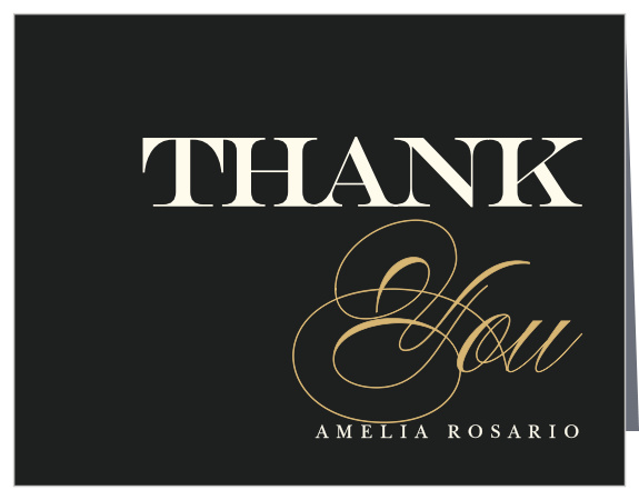 Thank your friends and family for making your birthday celebration one to remember with our Shiny Number Milestone Birthday Thank You Cards.
