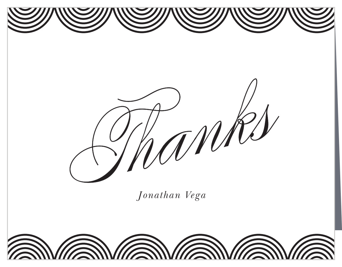 Circular Fifty Milestone Birthday Thank You Cards