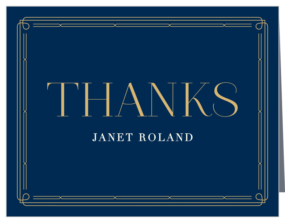 Deco Seventy Milestone Birthday Thank You Cards