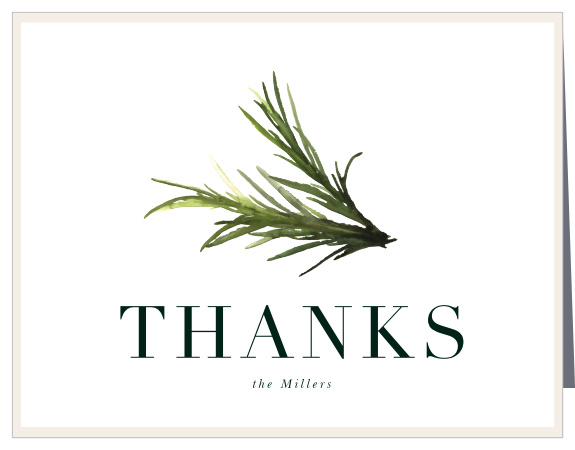 Herbal Sprig Housewarming Thank You Cards