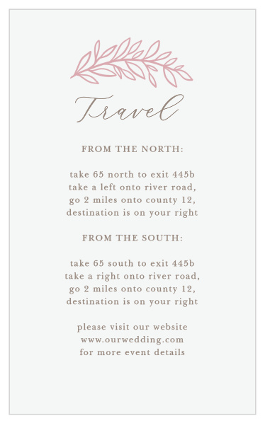 Circled Monogram Direction Cards