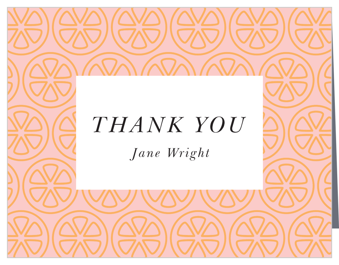 Orange Slices Thank You Cards