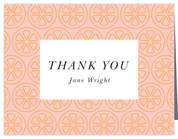 Orange Slices Thank You Cards