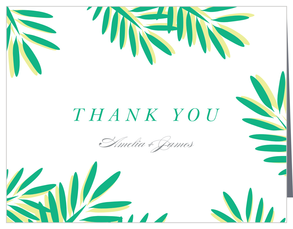 Cocktail Palms Thank You Cards