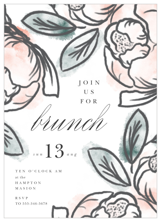 Our Beautiful Brunch Party Invitations are the perfect kickstart to a lovely get-together! 