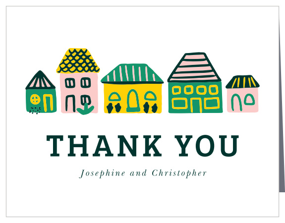 Little Houses Housewarming Thank You Cards