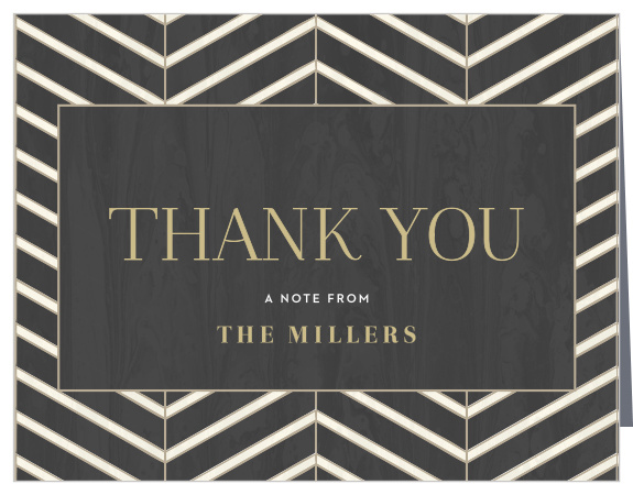 Concrete Chevron Thank You Cards