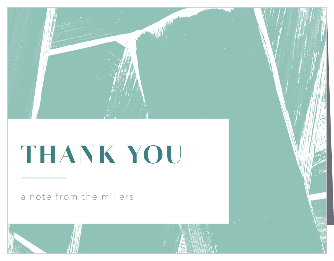 House Brushstrokes Housewarming Thank You Cards